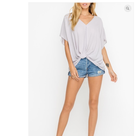 Lush Tops - NWT Lush Knot V-Neck Blouse